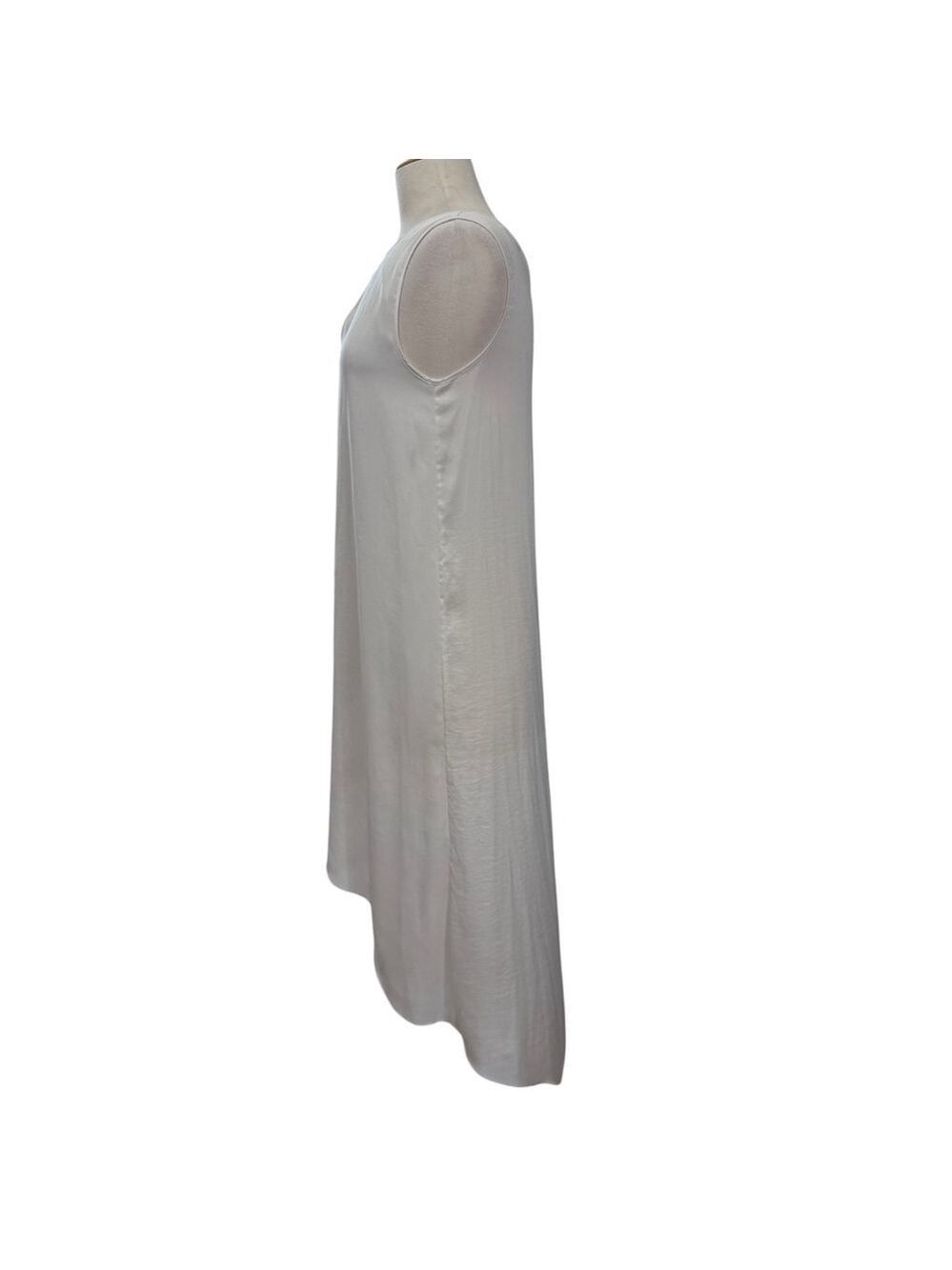 BCBGMAXAZRIA Dress XS White Sleeveless Asymmetrical - Picture 6 of 8